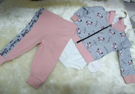 8 DoudouMama ensemble pullcapuche barboteuse pantalon 7500